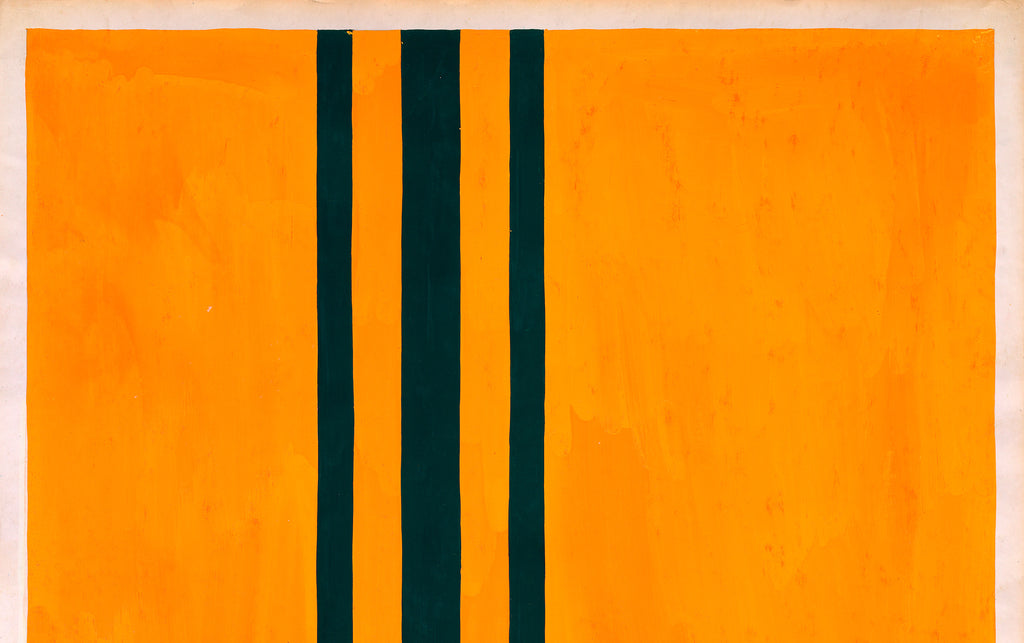 Diseño Textil Original Años 70 - Gouache Abstracto "Composición 4"
