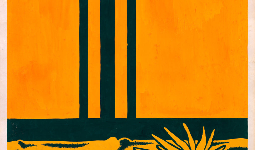 Diseño Textil Original Años 70 - Gouache Abstracto "Composición 4"