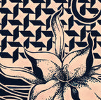 Diseño Textil Original Años 70 - Gouache Abstracto 2Composición 9"