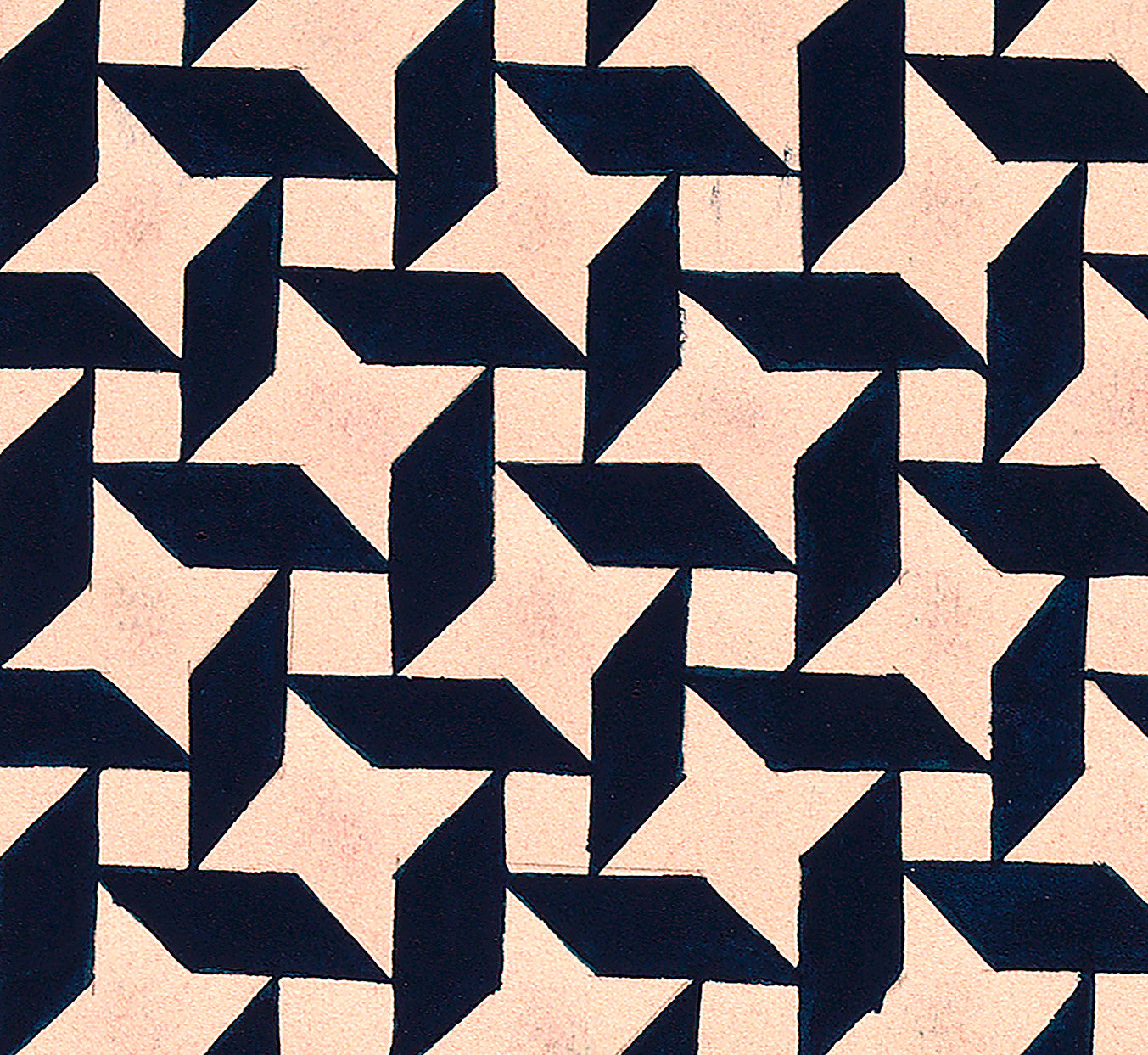 Diseño Textil Original Años 70 - Gouache Abstracto 2Composición 9"
