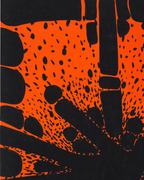 Diseño Textil Original Años 70 - Gouache abstracto "Composición 10"