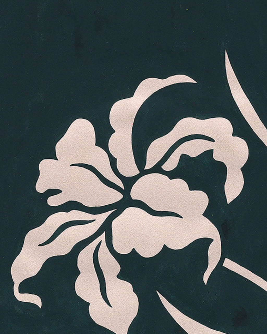 Diseño Textil Original Años 70 - Gouache abstracto "Composición 11"
