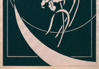 Diseño Textil Original Años 70 - Gouache abstracto "Composición 11"