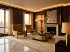 Pareja de Sillones Mid-Century en Terciopelo Mostaza