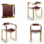 Silla Wanderlust - Personalizable y hecho a mano en piel vacuna y acero
