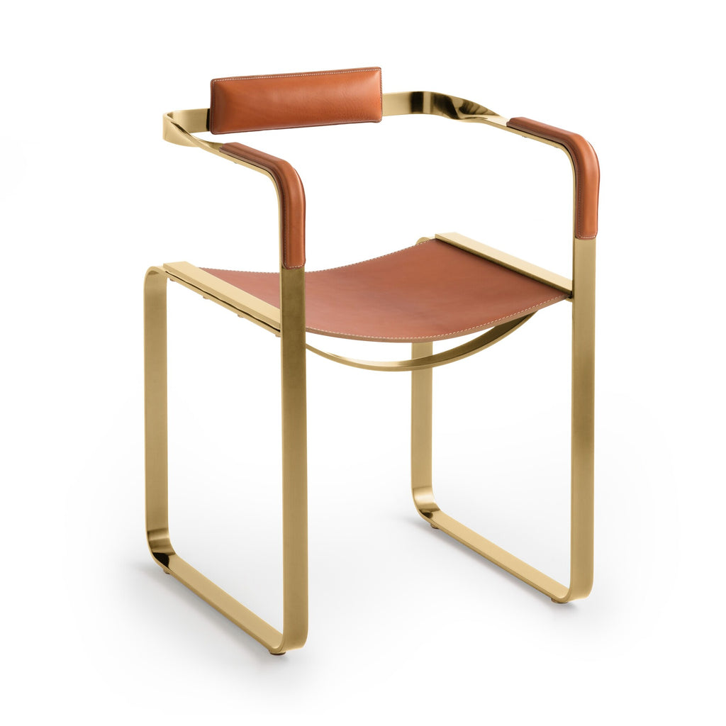 Silla Wanderlust - Personalizable y hecho a mano en piel vacuna y acero