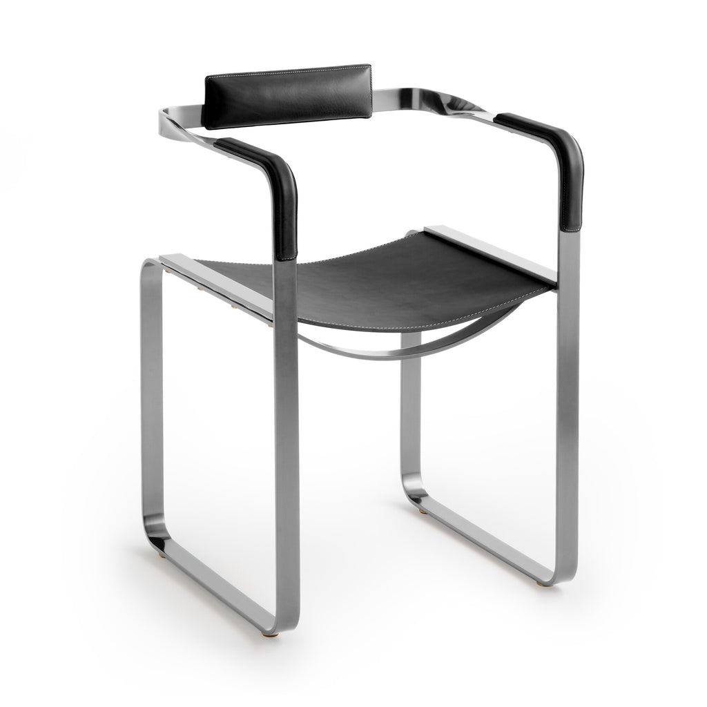 Silla Wanderlust - Personalizable y hecho a mano en piel vacuna y acero