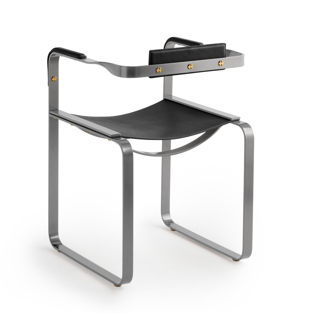 Silla Wanderlust - Personalizable y hecho a mano en piel vacuna y acero