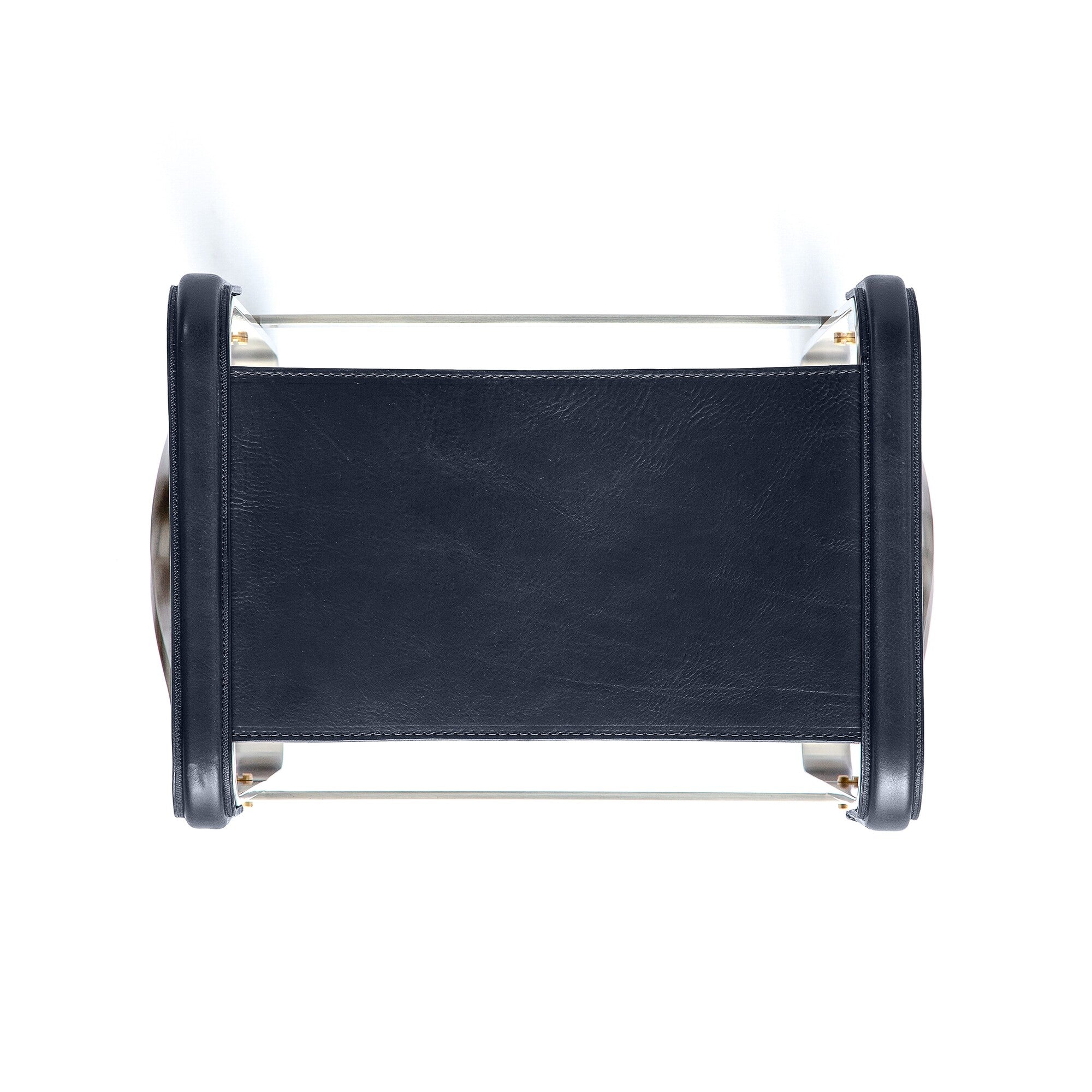 Taburete de bar Wanderlust - Hecho a mano en cuero y acero, personalizable