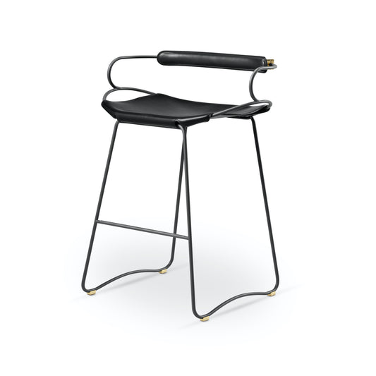 Hug Kitchen Stool with Backrest - Handcrafted & Customizable 