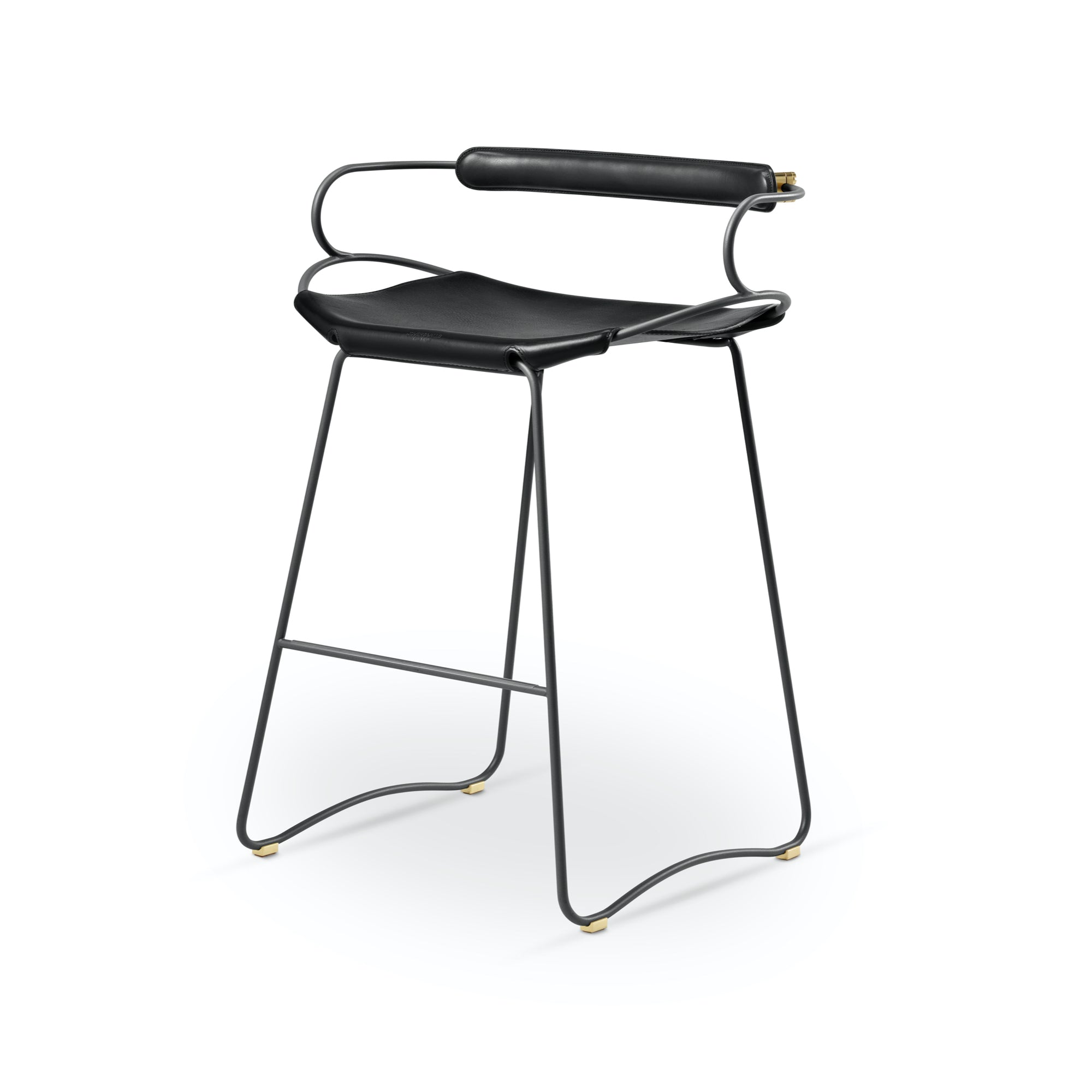 Hug Taburete de cocina con respaldo - Hecho a mano y personalizable
