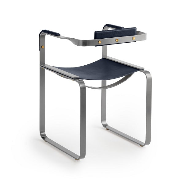 Silla Wanderlust - Personalizable y hecho a mano en piel vacuna y acero