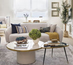 Mesa Baja Antique Boutique - Mid-Century con Base Central