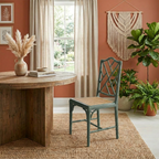 Silla Chinese Chippendale Faux Bamboo - acabado de ratán